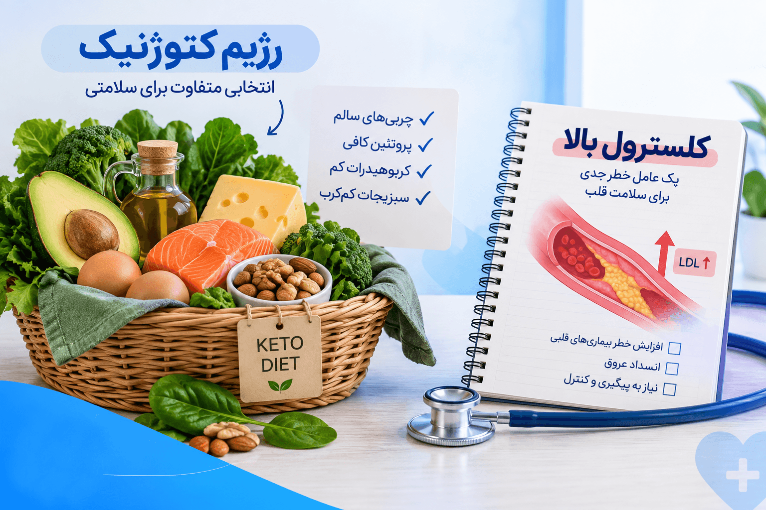 آیا رژیم کتو برای فردی با سابقه کلسترول بالا بیخطر است؟
