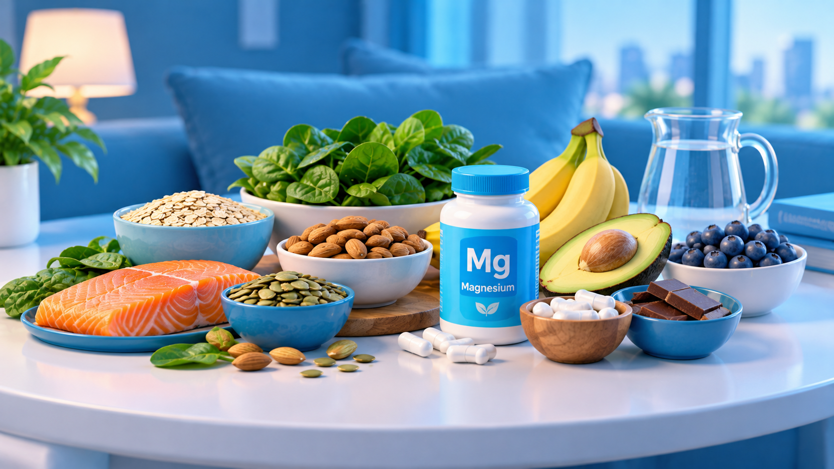 Magnesium can help with sleep.