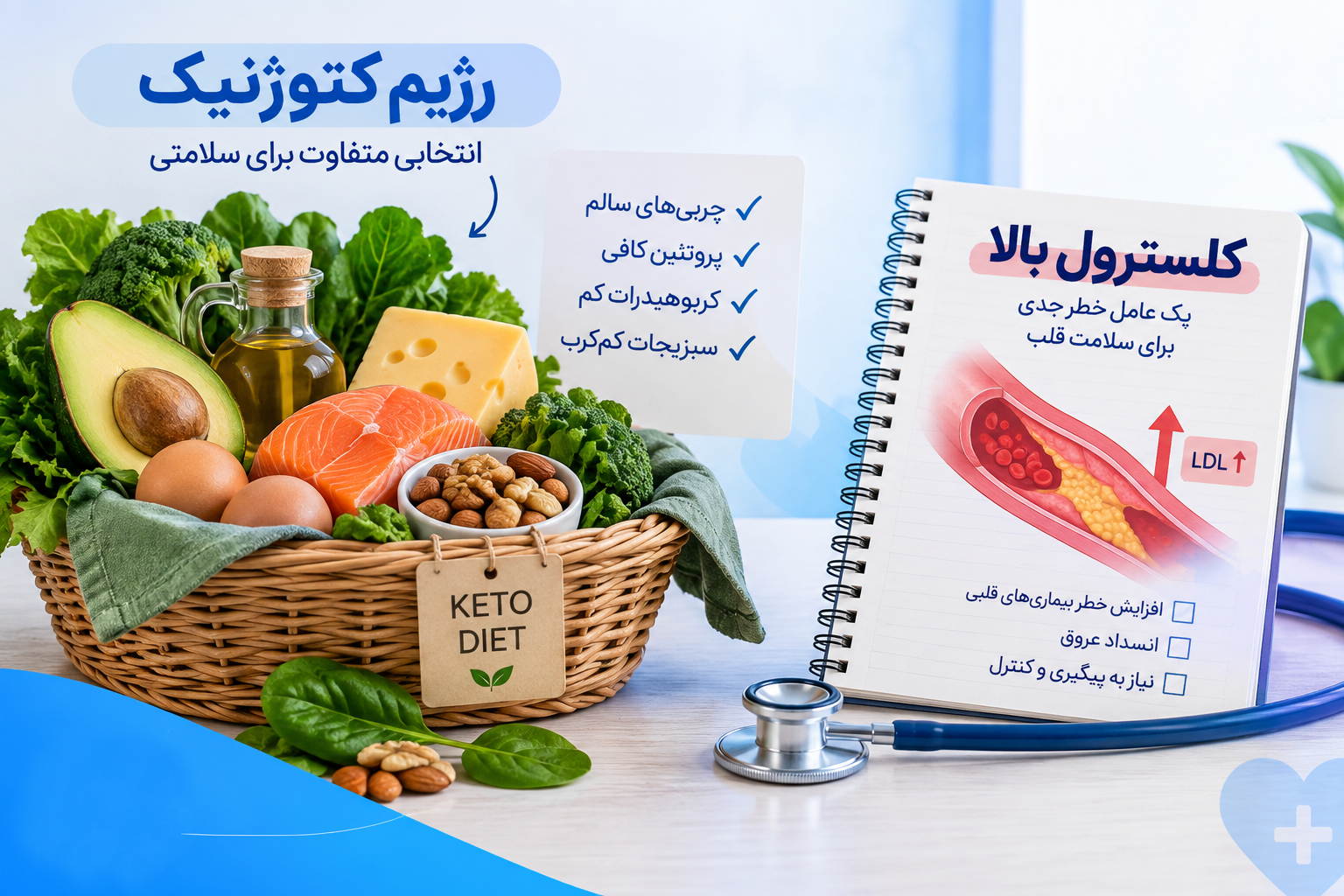 رژیم کتوژنیک برای افراد با کلسترول بالا