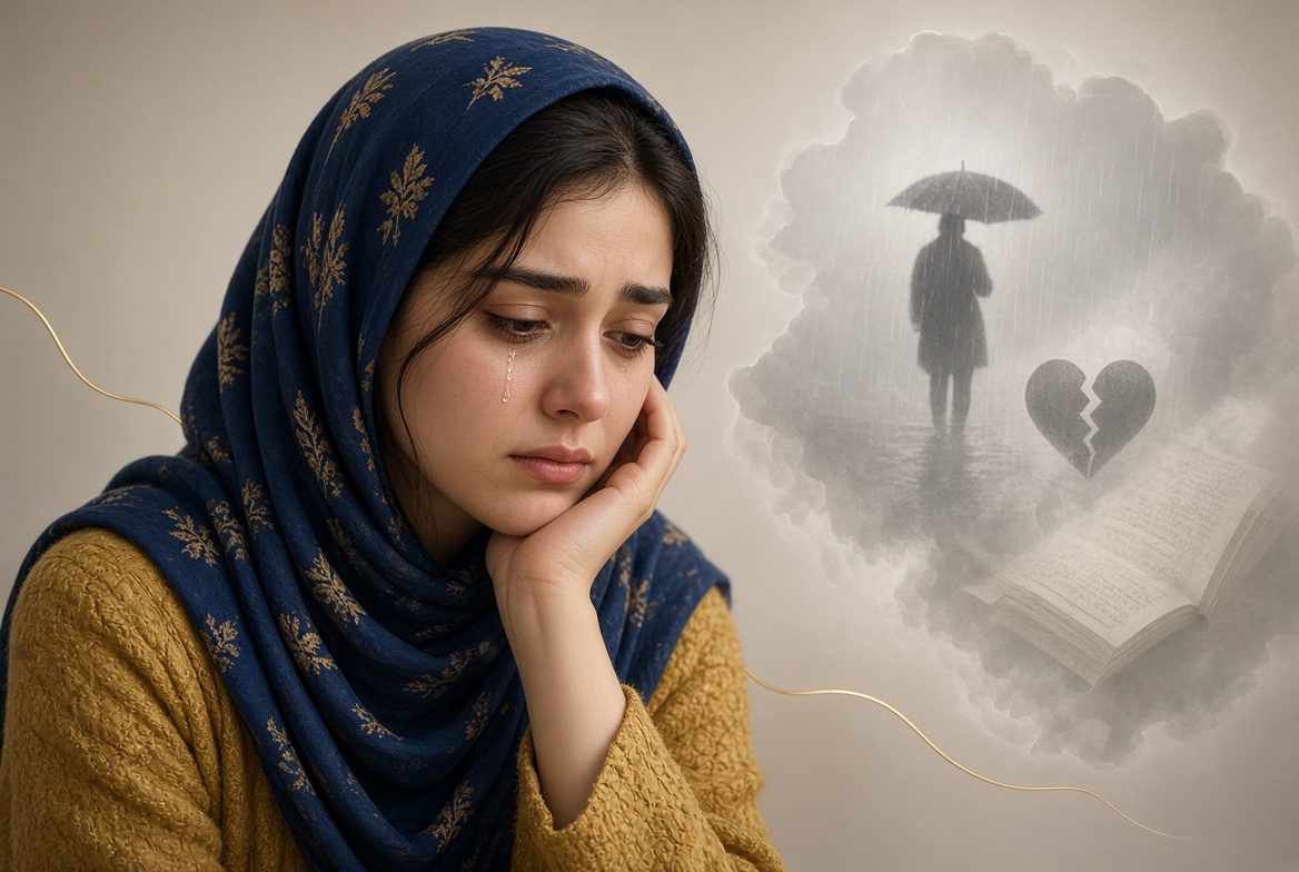 یک زن در حال همدلی با دیگران